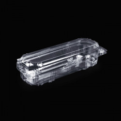 Caserole PET reciclabil cu capac atasat (tratate antiaburire) - pentru fructe