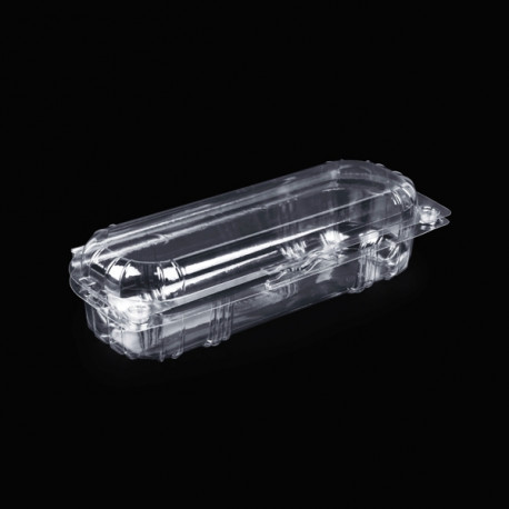 Caserole PET reciclabil cu capac atasat (tratate antiaburire) - pentru fructe