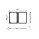 Caserola plastic prajituri cu capac atasat - 1000 gr