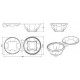 Bol satara, transparent, cu sigiliu - 500 gr