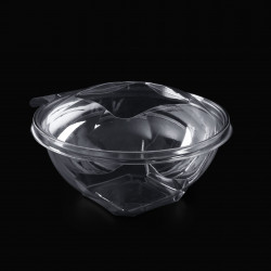 Bol salata, transparent, cu sigiliu - 1000 gr