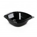Bol patrat, negru pentru salata - 1000cc