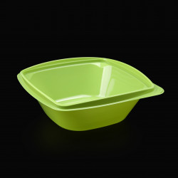 Bol salata patrat, Verde- 1000cc